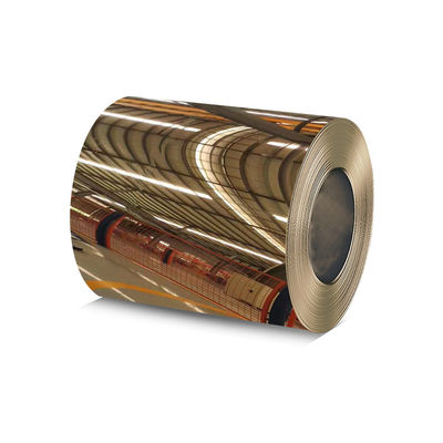 Mirror Gold Polished Color Stainless Steel Coil 316 304 1.45mm