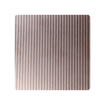 304 stainless steel decorative sheet with concave-convex lines metal sheet texture for wall decoration