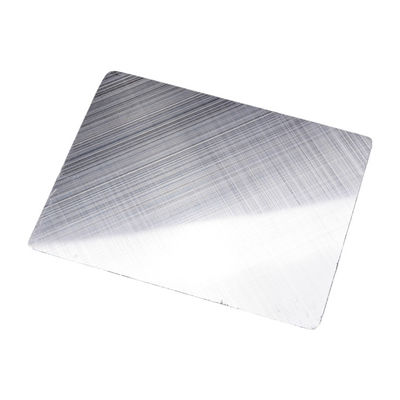 0.8mm Brushed 201 304 Stainless Steel Sheet For Wall Panel Natural Color