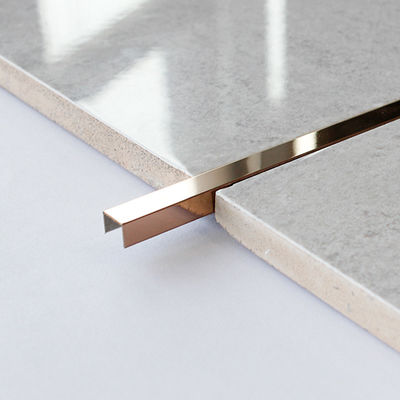 Mirror Stainless Steel U Channel Trim 0.18-0.4mm Stainless Steel Tile Edging Strip 3m
