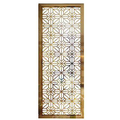 Good price Home Decorative Metal Folding Screen Room Divider 201 304 Stainless Steel online