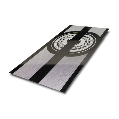 Good price Mirror Etched Rolled Elevator Stainless Steel Sheet For Door Decoration Anti Rust online